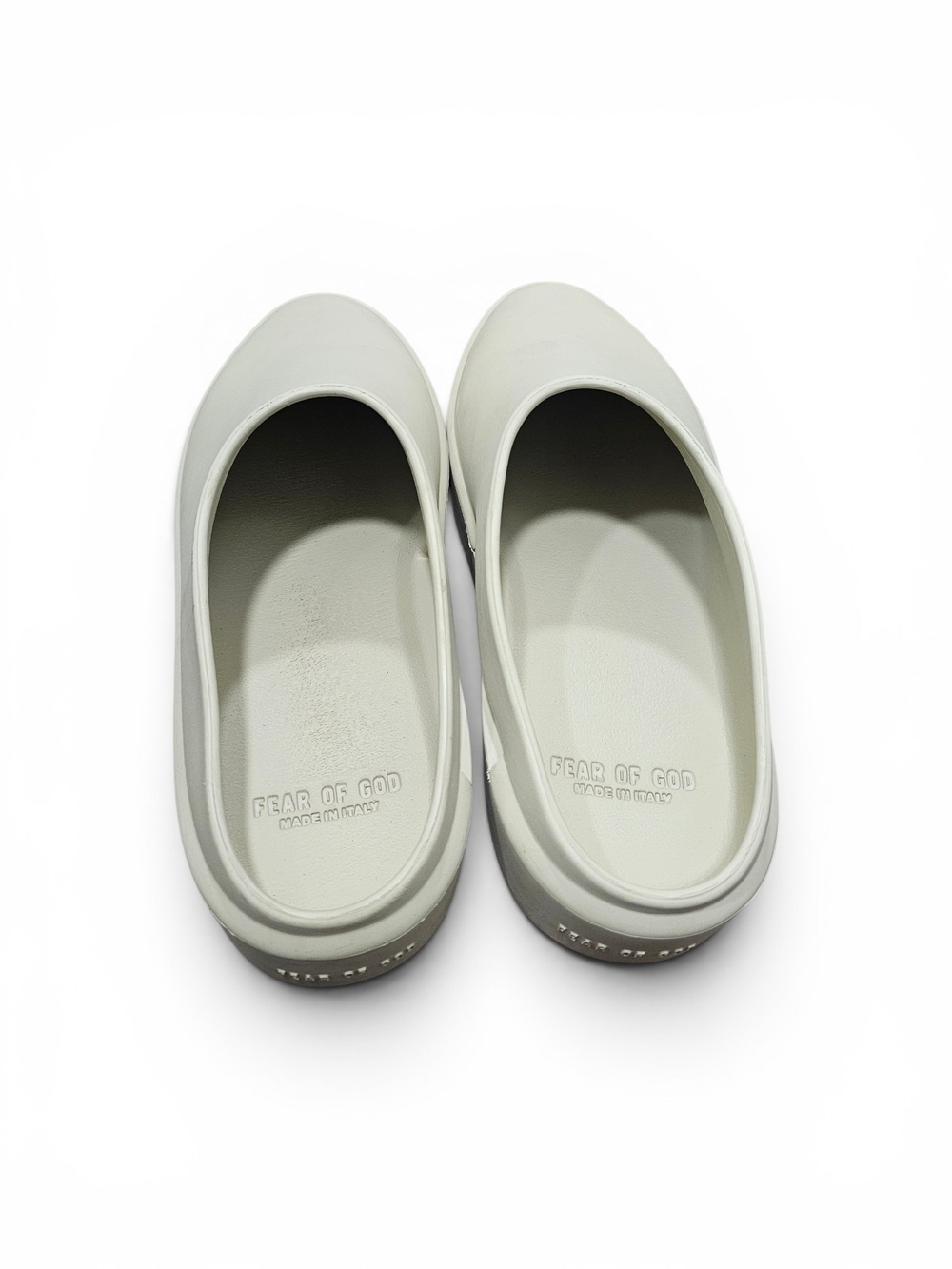 Fear of God Cream 'The California' Slip-On Clog Shoes - Picture 4 of 11
